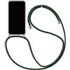 SIMao Cover Collana per Cellulare Compatibile con OPPO Reno 6 Pro 5G, Custodia Trasparente Silicone con Cordino Necklace Case Antiurto Protettivo Cover Custodia da Collo Custodia con Cordino, Verde