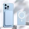 Rocky Green Caricatore Power Bank Wireless Magnetico 3000/5000/10000mAh per telefono Serie 8-15 | 7 Colori | Ricarica Magnetica Universale | Ricarica Rapida Cablata + Wireless | Sottile e Portatile (Blu Cielo
