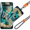 JEZSTHAI JEZSHTAI Custodia con Motivo per LG K51S Cover Antiurto con Cordino,Morbido Cover con Collana Bumper Case LG K51S Custodia in Silicone con Regolabile Catena per Cellulare,Cover*A04