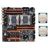 Wresetly X99 Dual CPU LGA2011 Scheda Madre Supporto DDR4 ECC Memoria Supporto 256G con CPU 2XE5 2650 V3