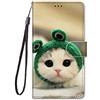 Nodigao Compatibile per Samsung Galaxy A56 5G Cover a Libro Pelle Book PU Portafoglio Magnetica con Disegni 360 Animale Motivo Antiurto Case Flip Protettiva Bumper Custodia - Gatto C
