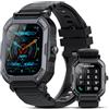 xinwld Smartwatch Uomo Donna con Chiamate Bluetooth, 1,85'' Orologio Smartwatch Uomo, Impermeabil IP68, 110+ Sportive Smart Watch con Contapassi/Sonno/Cardiofrequenzimetro, Orologio Contapassi Tutto Nero