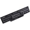 vhbw Batteria LI-ION nera per ASUS N71J etc. sostituisce 70-NX01B1000Z, 70-NXH1B1000Z, 70-NZY1B1000Z 70-NZYB1000Z, A32-K72, A32-N71 6600mAh 11.1V