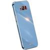 RankOne La Custodia del Telefono è Adatta per Samsung Galaxy S8 (5.8 Inches), Case per Cellulare in Silicone con Telaio Galvanico - Blu navy