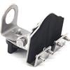 TECKEEN Staffa in acciaio per montaggio su cofano per bagagliaio auto per antenna radio mobile