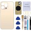 Perzework OEM Posteriore Posteriore Vetro di Ricambio per iPhone 13 Pro 6.1 pollici (Oro) Tutti i vettori con Kit di Strumenti di Riparazione