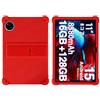 GIOPUEY Cover Compatibile con DOOGEE U11/U11 PRO - con Supporto - Custodia Protettiva in Silicone TPU Morbida Case - Red