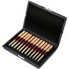 Cerlingwee Porta ance per oboe, custodia in legno per ance per oboe, 10/12/20 pezzi portatile professionale per lettore musicale Sax oboe per ance principianti da viaggio(12 sticks)