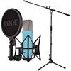 RØDE Rode NT1 - Microfono da studio Signature Blue + supporto per microfono Keepdrum