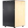 COMETX Cajon nero in legno tamburo tamburo tamburo strumento a percussione con piedini in gomma 23 x 24 x 37 cm