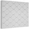 MuchoWow© Pannelli Fonoassorbenti Parete Acustici 80x60 cm Insonorizzanti Pannello Fonoassorbente Design Isolante Acustico Fonoisolanti Insonorizzazione Stanza Piastrelle - Bianco - Forme