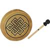 Sonic Energy Frame Drum 15 Pollici - Endless Knot - Tamburo a mano per meditazione, viaggi sonori, percussioni - Strumento sciamanico con pelle di bufalo - incluso battente (HOD15-EK)