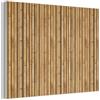 MuchoWow© Pannelli Fonoassorbenti 80x60 cm Decorativi Pannello Fonoassorbente Quadri Insonorizzanti Per Pareti Isolamento Acustico Decorativo Isolante Scuro - Bambù - Legno