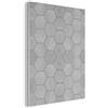 MuchoWow© Pannelli Fonoassorbenti 60x80 cm Decorativi Pannello Fonoassorbente Quadri Insonorizzanti Per Pareti Isolamento Acustico Decorativo Isolante Piastrelle - Grigio - Motivi