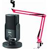 RØDE Rode NT-USB - Mini microfono a condensatore USB + Keepdrum NB35RD rosso