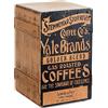XDrum Design Series Cajon "Coffee" - Cajon di design con stampa vintage - Porta bassi integrato - Corpo in HPL con effetto cassa di banane - Snare fissa installata