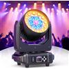Osusuent 19x15W Teste Mobili LED Moving Head Luci da Palco, 4 in 1 Luci da Palcoscenico dmx512 Beam Zoom Luci da Discoteca professionale DJ luci per Festa, Matrimonio, Club e Spettacoli