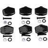 equlup Guitar Tuning Peg Buttons, 6Pcs Metal Stable GuitarTuning Pegs Knob Universal Tuner Buttons Replacement for Acoustic Electric Guitar (Black)