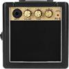 Ailgely Amplificatore per Chitarra Mini Altoparlante Portatile 3W Nero Oro per Strumenti Musicali