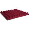 keyhelm s.r.l. Pannello Fonoassorbente Piramidale 6cm Verniciato Bordeaux - 50x50cm - Pacco da 4(1m²)