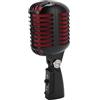 Yanmis Microfono per Voce Dinamico retrò, Microfono Cardioide Classico con Cavo XLR Femmina a 6,35 Mm, Angolo Regolabile, Microfono Stile retrò per Spettacoli Sul Palco, KTV, (BLACK)