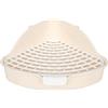 LOVIVER Lettiera per Coniglio con griglia Vasino Triangolare Scatola per Biancheria da Letto angolare Scatola per Toilette Pet Pan per Piccoli, Beige