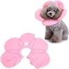 JOROBURO Collare per Recupero Animali Domestici, Collare Elizabeth per Cani Carino a Forma di Girasole Leggero, Collare a Cono Morbido Regolabile per Cani e Gatti (YLSB05 Rosa)