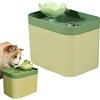 Ruilonghai Fontana per Gatti in Ceramica di Ruilonghai | Dispenser d'Acqua Ultra Silenzioso per Gatti e Cani, 1.5 Litri, Verde