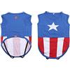 CERDÁ LIFE'S LITTLE MOMENTS For Fan Pets, Magliettina per Cani Capitan America/Avengers - T-shirt per cani - Licenza Ufficiale Marvel blu XS