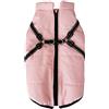 FANSU Impermeabile Cappotto Cane, Invernale Vestiti per Cani Taglia Piccola Media Grande 2.5-30kg (M,Rosa)