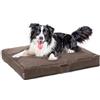 Avalon - Cuscino Cane Sfoderabile e Lavabile Medio in Tessuto Jive Antistrappo Premium, Materasso Cane Anatomico e Impermeabile, Cuccia per Cani Antipelo, Made in Italy(Linear 90x75cm-Tortora)