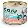 Generico Oasy umido cane puppy monoproteico, alimento completo per cani cuccioli di taglia piccola (small) gusto SALMONE | 6 scatolette da 200 grammi l'una.