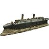 JISADER Acquario Acquario Titanic Barca Ornamento Paesaggio Decorazioni