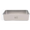 LucyBalu® Steeloo Lettiera per gatti in acciaio inox inodore I Sabbia