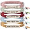 SF Custom Collare personalizzabile per gatti con nome del gatto e numero di telefono stampati UV - collare regolabile per animali domestici con campanellino