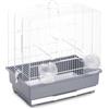 Pet's Market Alfa 50 Gabbia Voliera Uccelli in Metallo per Canarini Pappagallini Calopsite Inseparabili Uccelli e Piccoli Volatili con Posatoi Mangiatoie Beverino Colori Assortiti (53x32x54 H)