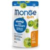 Generico Monge Snack Gatto Gift Hypo con Microalghe, snack per gatti adulti di tutte le taglie con intolleranze alimentari, gusto Vegetale, senza cereali | 3 bustine da 60ml l'una.