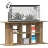 vidaXL Supporto per Acquario Artigianale in Rovere 120x40x60 cm in Legno ingegnerizzato