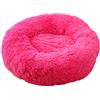 FANSU Cuccia per Gatti Letto per Cani Gatto, Morbido Tondo Cuccia Letto per Canile Estraibile E Letto per Cane Gatto Peluche Pet Materassini Imbottiti (Rosa Rossa,50CM)