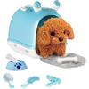 Generico Giochi Per Cani Da Passeggio Per Bambini Da 1 A 3 Anni - Peluche Per Cani Di Peluche Con Trasportino E | Regali Bambine 3 4 5 6 Anni | Fai Finta Di Giocare A Un Regalo Di Compleanno | Gi