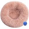 DOTBUY-SHOP Rotondo Cuccia Cane Interno, Peluche Cuccia Gatto e Cane Ciambella Cuscino per Cani, Lavabile e Morbido Cuscino per Animale Domestico, per Gattino Cucciolo (40CM,Fard)