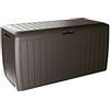 Prosperplast Baul de Jardin 290 litri prosperplast box box plastica in ocra oscurità 116,6 x 47 x 59,5 cm