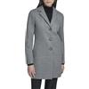 Calvin Klein Cappotto invernale classico da donna in finta lana, con bottoni sul davanti, giacca invernale, Grigio medio, Medium