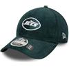 New Era Cappello da baseball 9Forty Cord NFL New York Jets M Crown da adulto, colore verde scuro