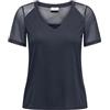 JdY Stinne S/S Stripe Mesh Top Jrs, Nero, S