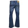 LCJD LCJ Denim Uomo Super Flare Stretch Indie Jeans 70s Acid Bell Bottoms LC16 Acido blu lavabile. W36 / L32