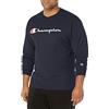Champion Maglietta da Uomo, Classica a Maniche Lunghe, Comoda, Morbida, per Uomo (Reg. Or Big & Tall), Scritta Blu Navy, S