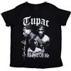 Rock off Officially Licensed Products T-Shirt da Uomo Tupac all Eyez B&w Nera, Nero, L
