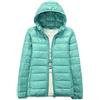 YAOTT Donna Piumino Caldo Corto Cappotto Giacca Inverno con Cappuccio Verde 4XL