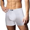 Cotonella, 6 Paia di Boxer in Cotone bielastico con Elastico Interno. Taglia 4 Colore Bianco